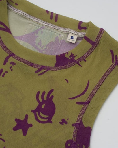 Top Kindness Mesh Tank - Moss