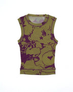 Top Kindness Mesh Tank - Moss