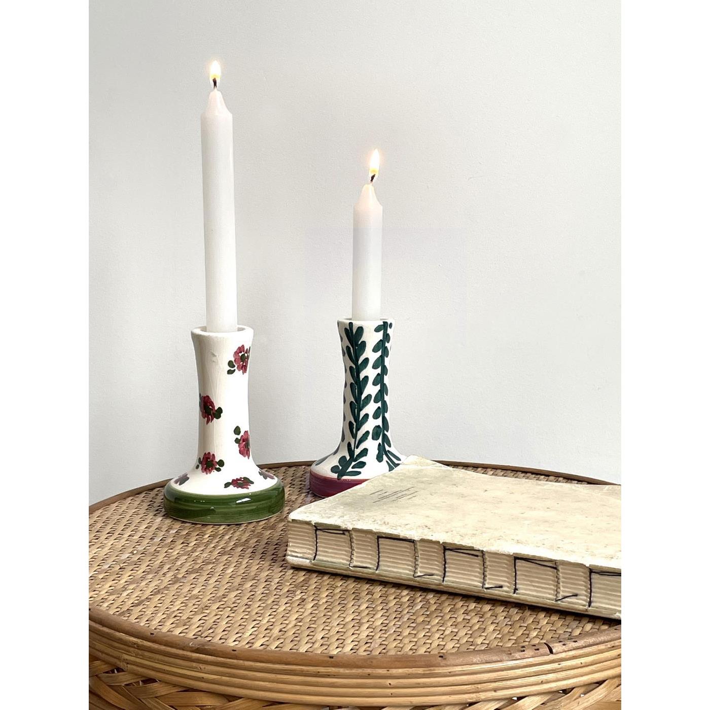 Set Of 2 Fitz Candlesticks - Multicolor