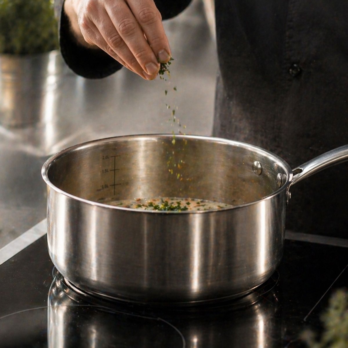 Triply - Set De 3 Casseroles - Acier Inoxydable Triple Couche - 16/18/20 Cm 🇫🇷