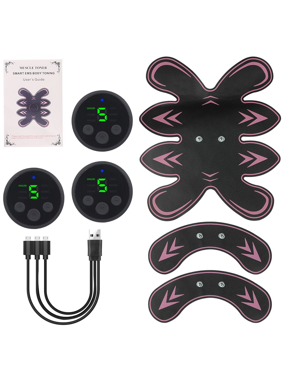 Set di 3 elettrostimolatori muscolari
