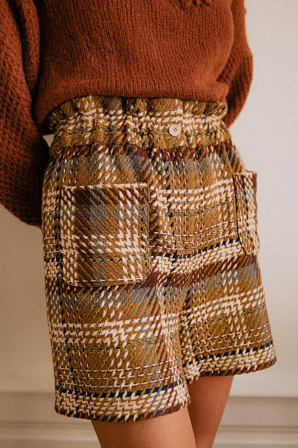 Plume Paris - Shorts Carlota Tweed - Multicolor