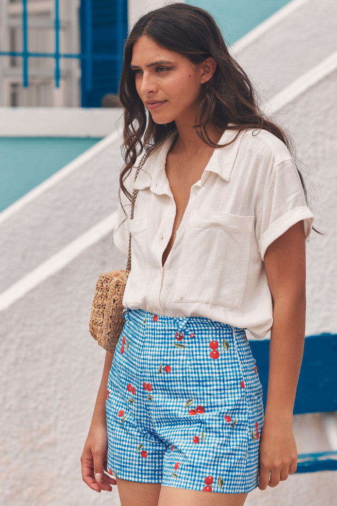 SHORT GEORGE CHERRY BLUE