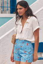 SHORT GEORGE CHERRY BLUE