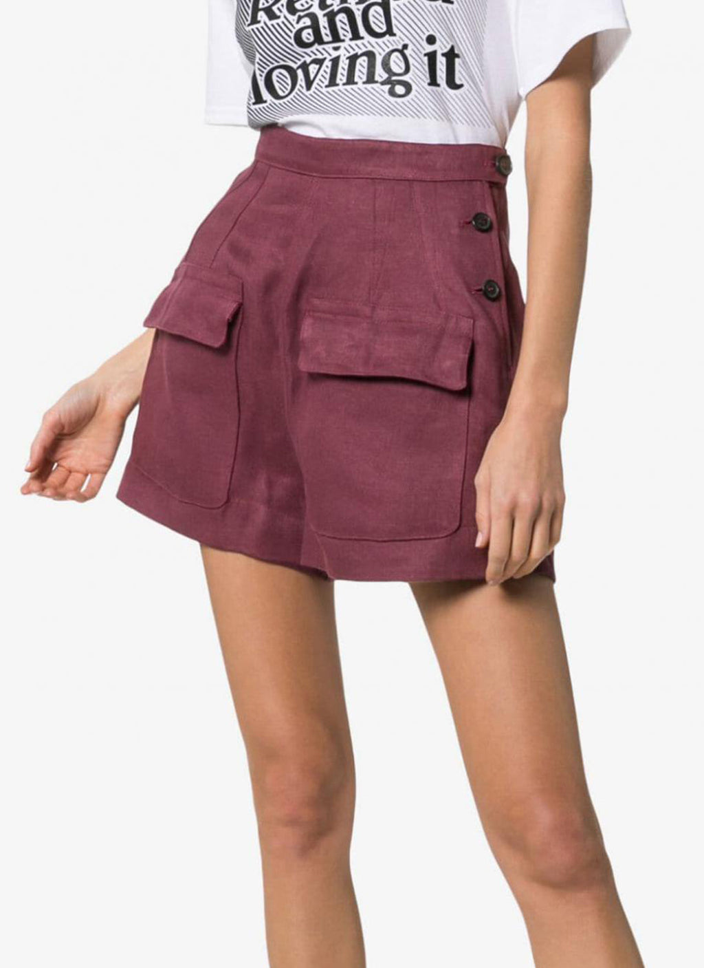 Golden Goose - Short - Violet - Femme