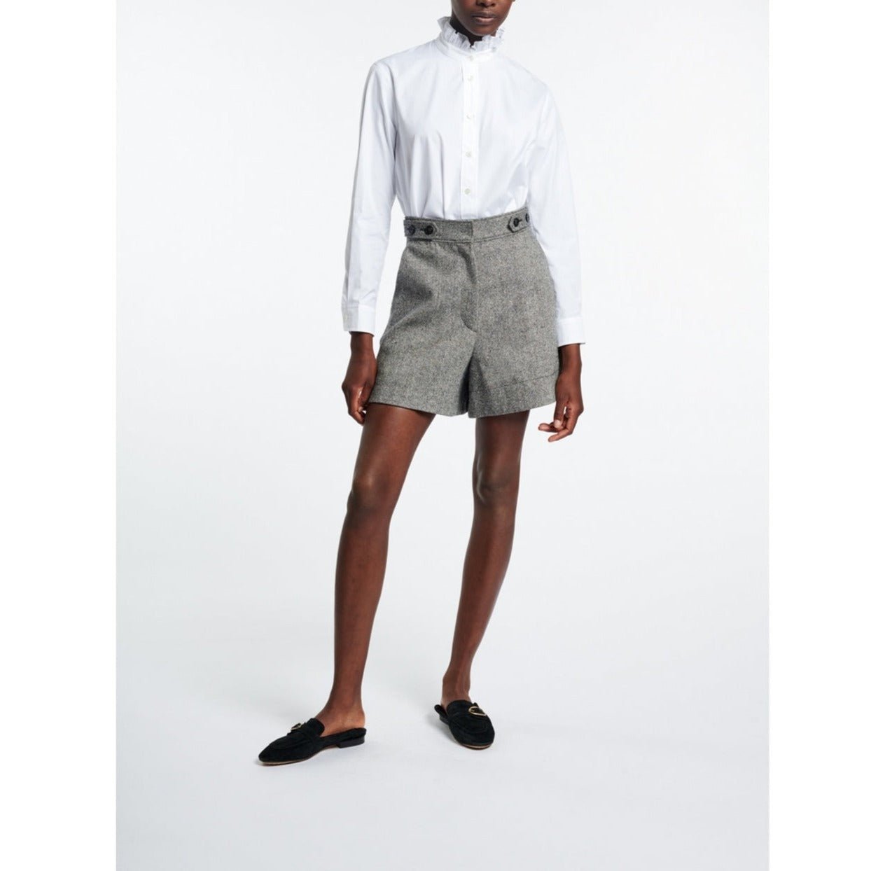 Pacey Shorts - Beige & Black