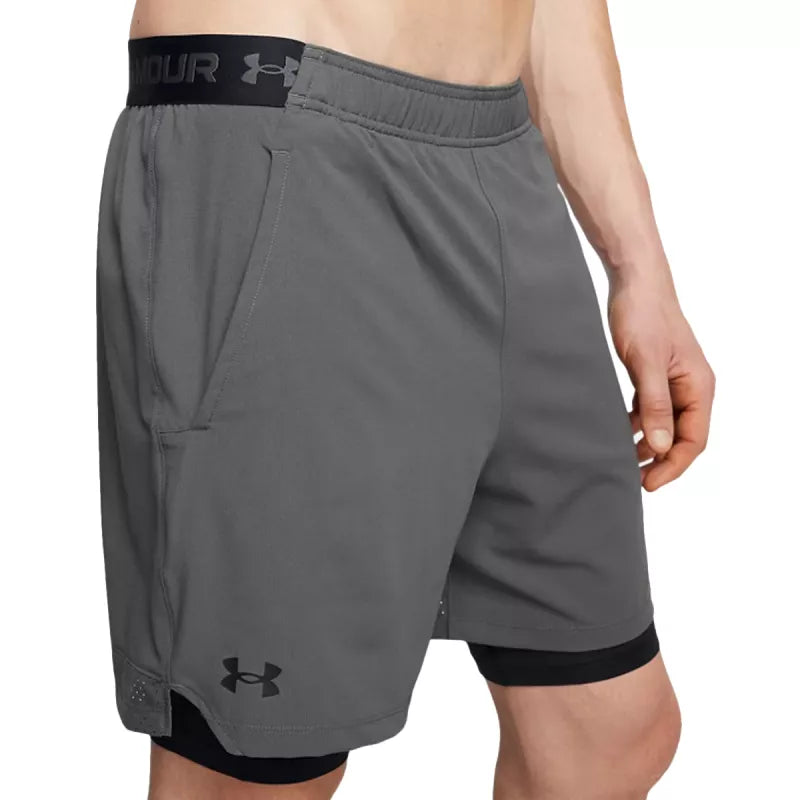 Shorts Vanish Woven 2In1 – Grau/Schwarz – Herren