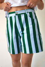 Pantalón Corto Gala Verde Y Celeste