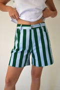 Pantalón Corto Gala Verde Y Celeste