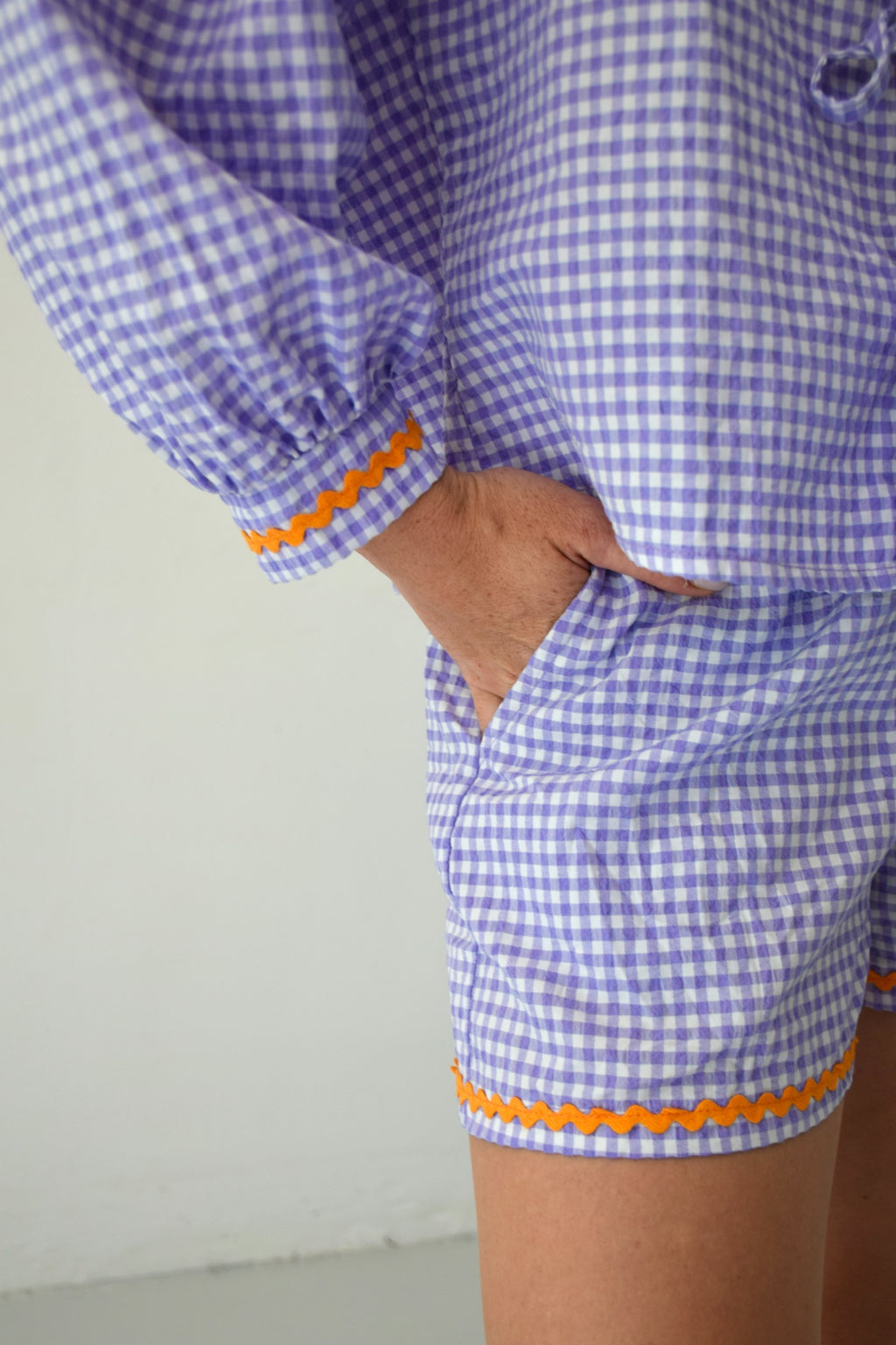 Blusa Marta Vichy Lavanda