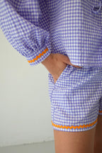 Blusa Marta Vichy Lavanda