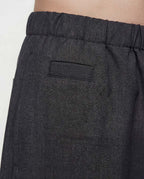 Coltesse - Loose Cotton Shorts Dark Gray