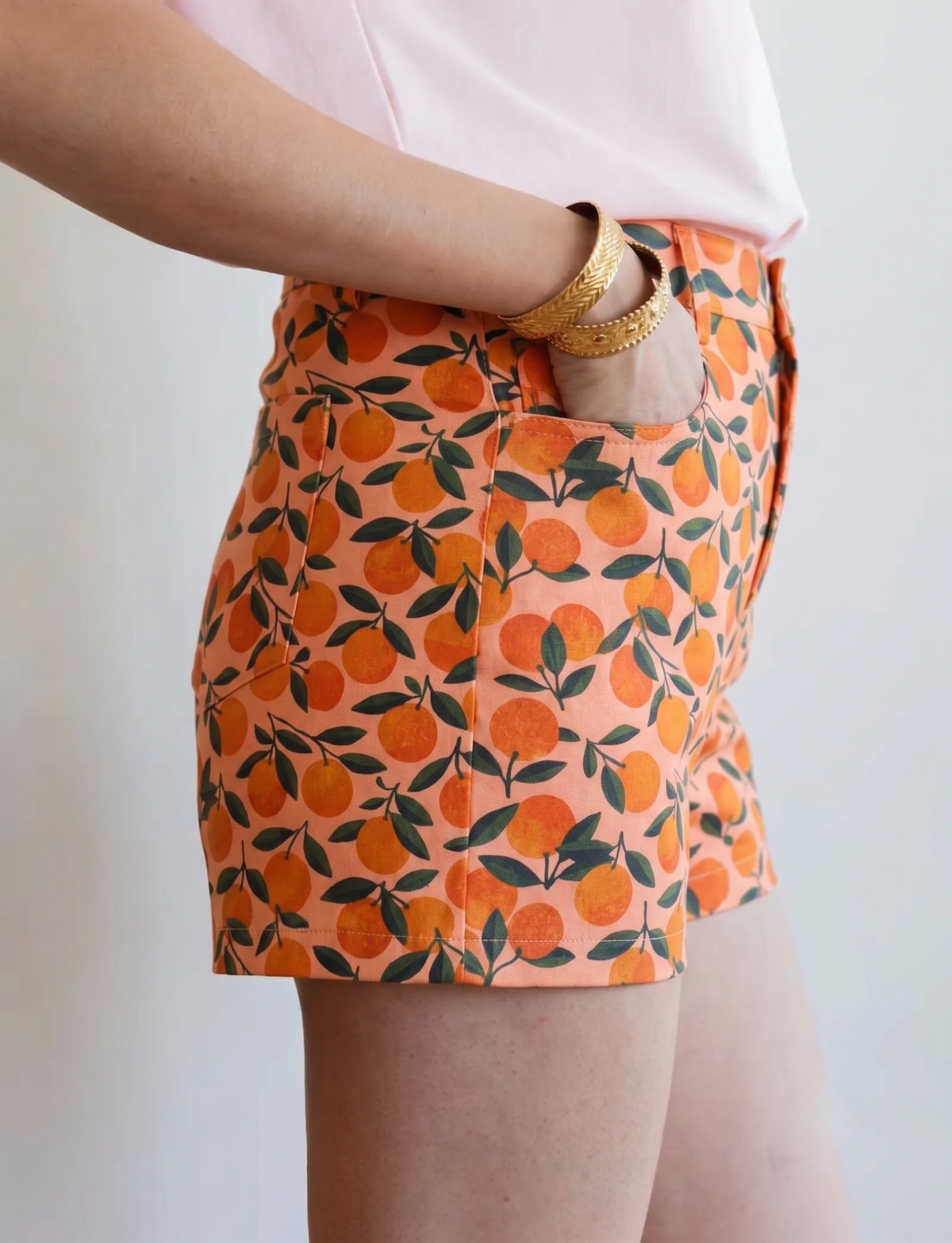 Klementinmönstrade shorts Kevy