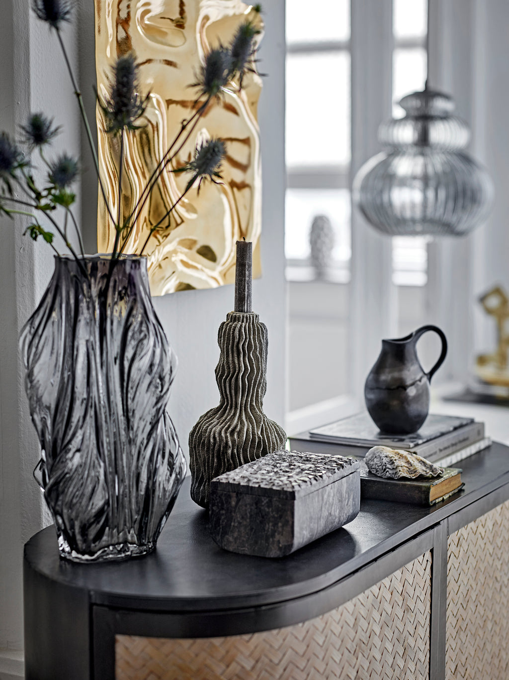 Tulla - Vase - Gris - Verre