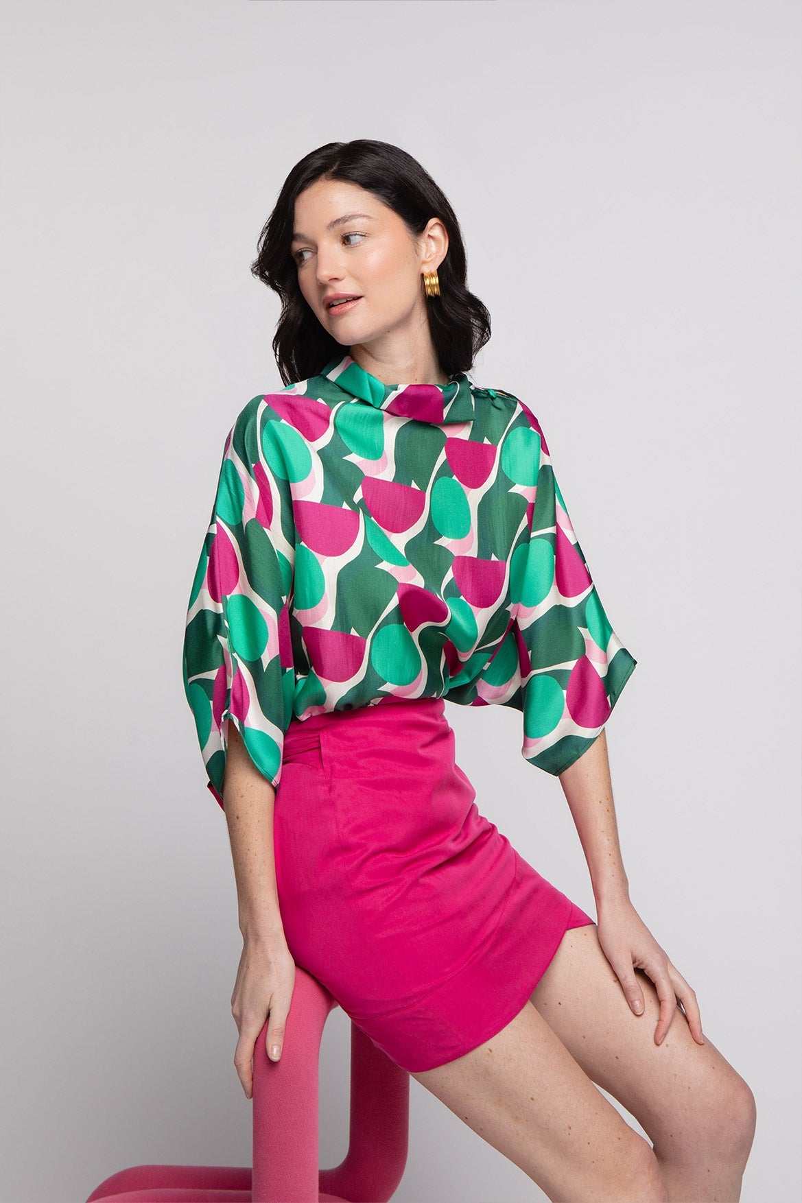 Falda Margaux Magenta