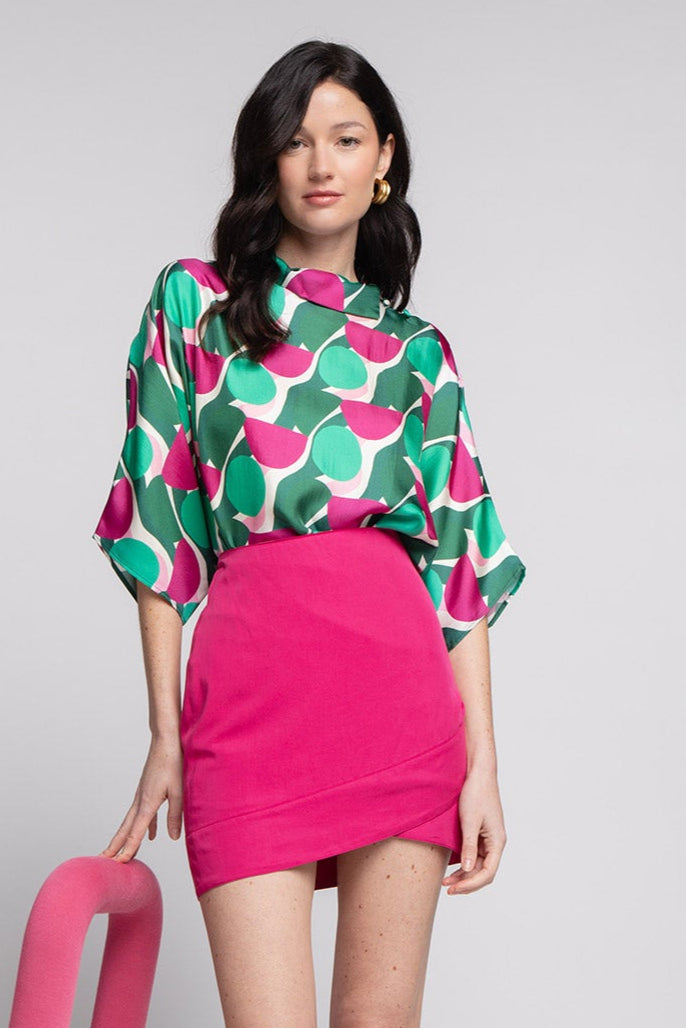 Falda Margaux Magenta