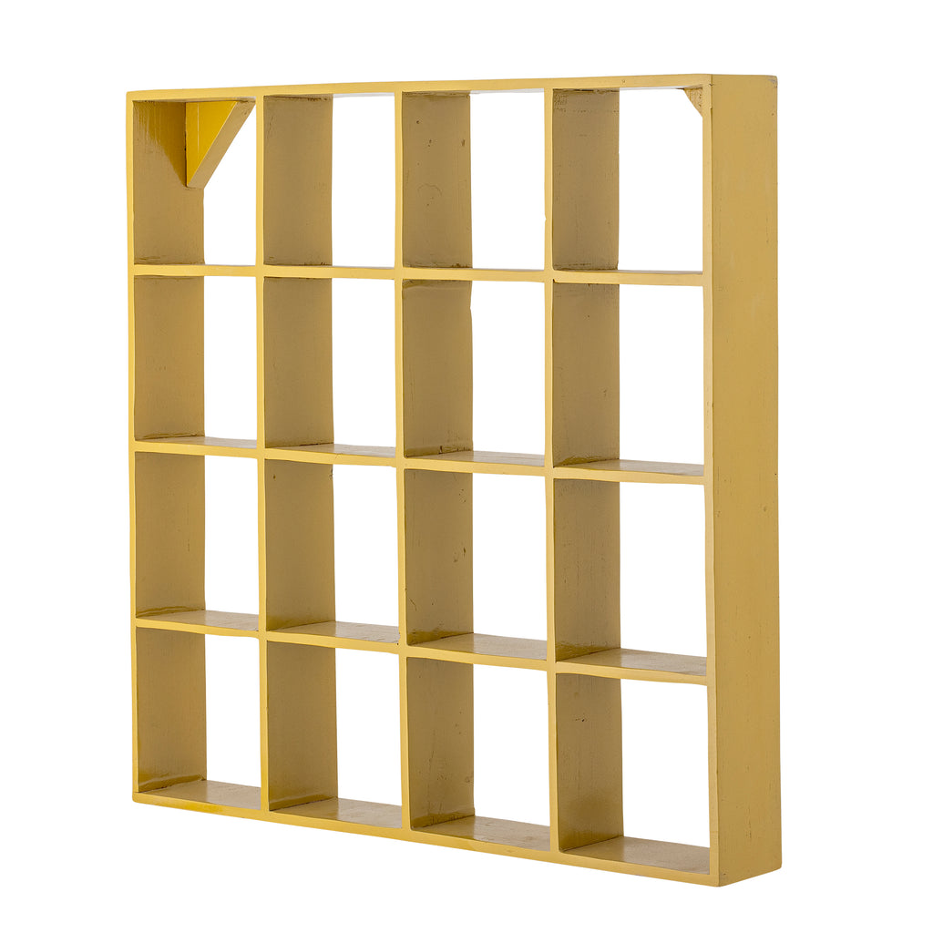 Bekka - Estantería - Amarillo - Madera Reciclada