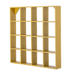 Bekka - Estantería - Amarillo - Madera Reciclada