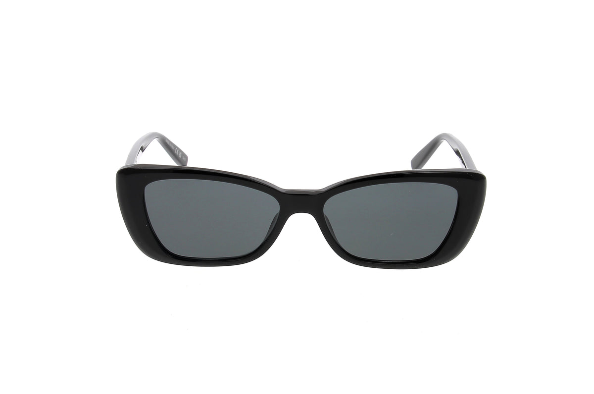 Luxury Eyewear – Sonnenbrillen - Saint Laurent, schwarze Sonnenbrille, Vorderansicht, vor weißem Hintergrund