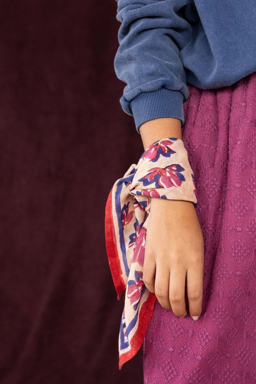 Small Foulard Dupitta Violeta