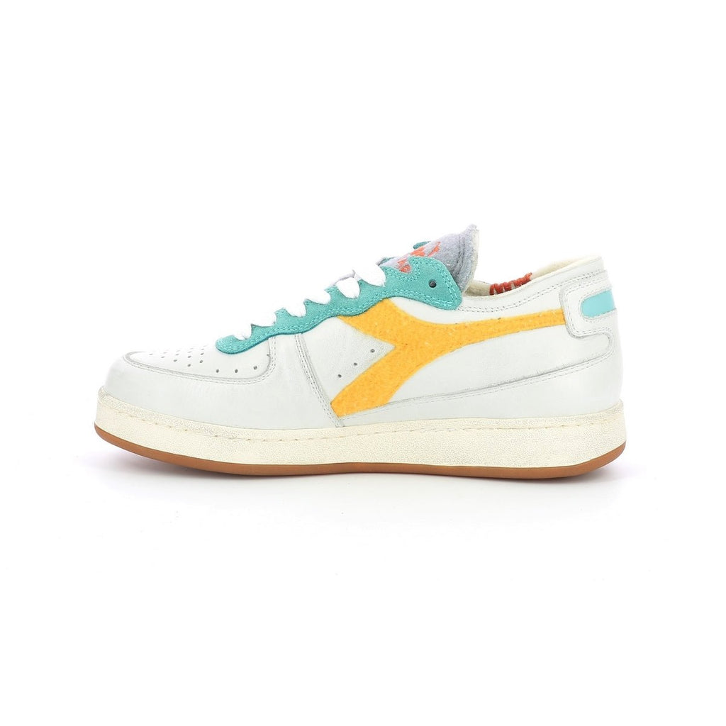 Diadora - Zapatillas Bajas Mi Bask Row C - White/Banana - Unisex