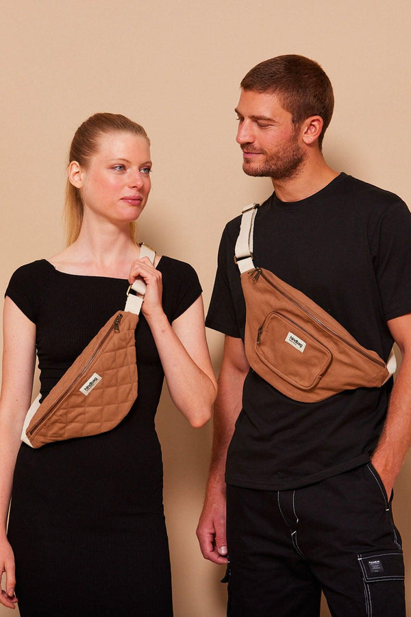 Gesteppte Bauchtasche Olivia Zimt Hindbag2