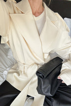 Trench Soft Belted Midi - Beige Chiaro