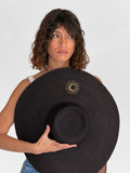 Sombrero de Paja Solveig Xl - Negro