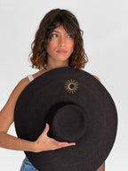 Sombrero de Paja Solveig Xl - Negro