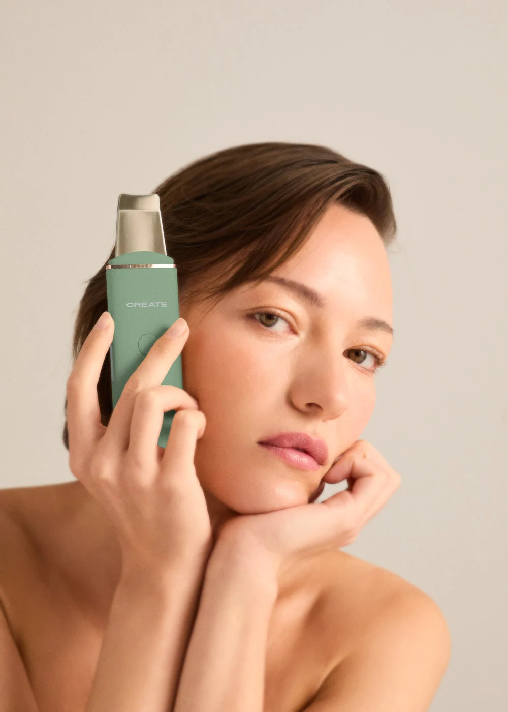 Sonic Pure Skin 4 In 1 - 4-in-1 Ultrasonic Facial Cleanser with EMS Technology - Sage