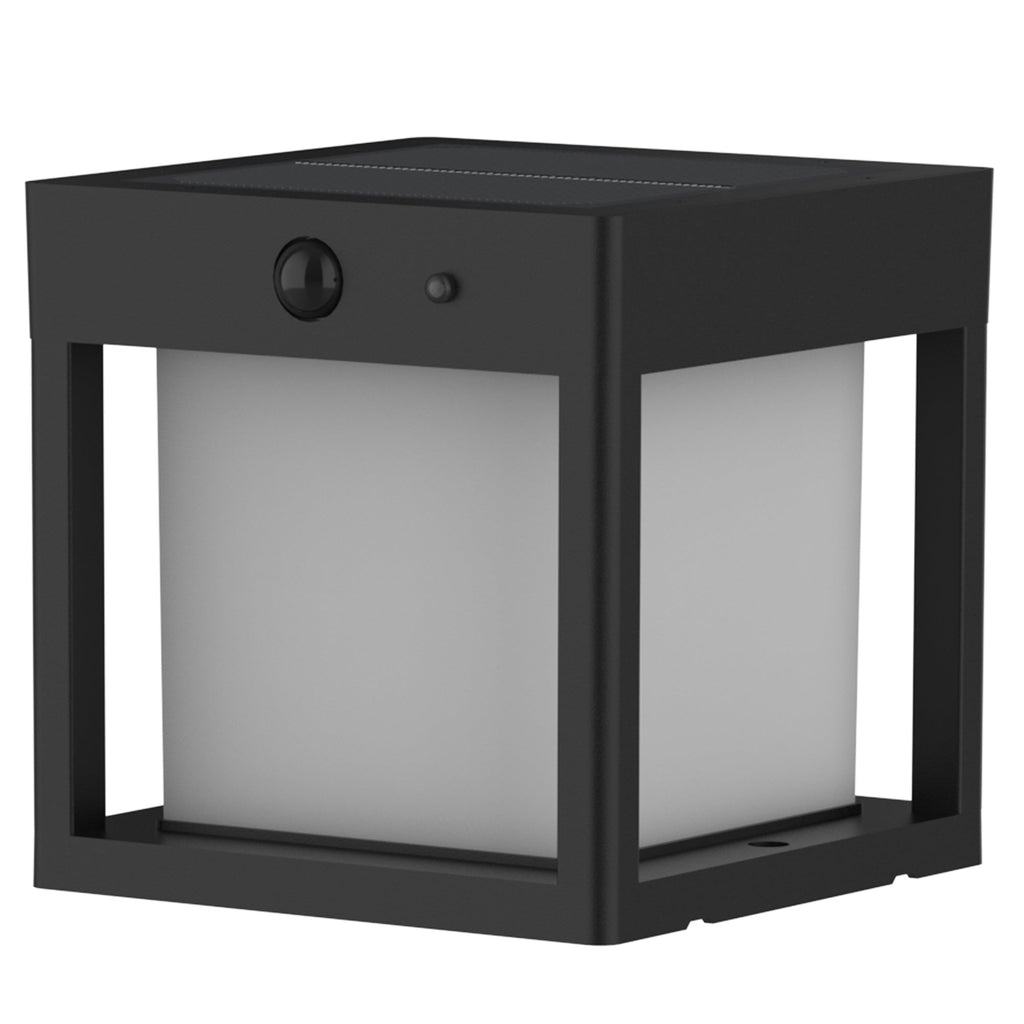 Pilaro - Solar Bollard & Post - Aluminum - Black