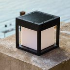 Pilaro - Solar Bollard & Post - Aluminum - Black