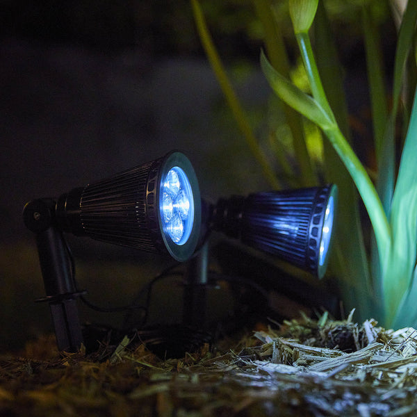 Spiky - Solar Spotlight - Plastic - Black