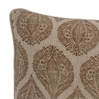 Cergy - Lot de 4 Coussins - Marron - Coton