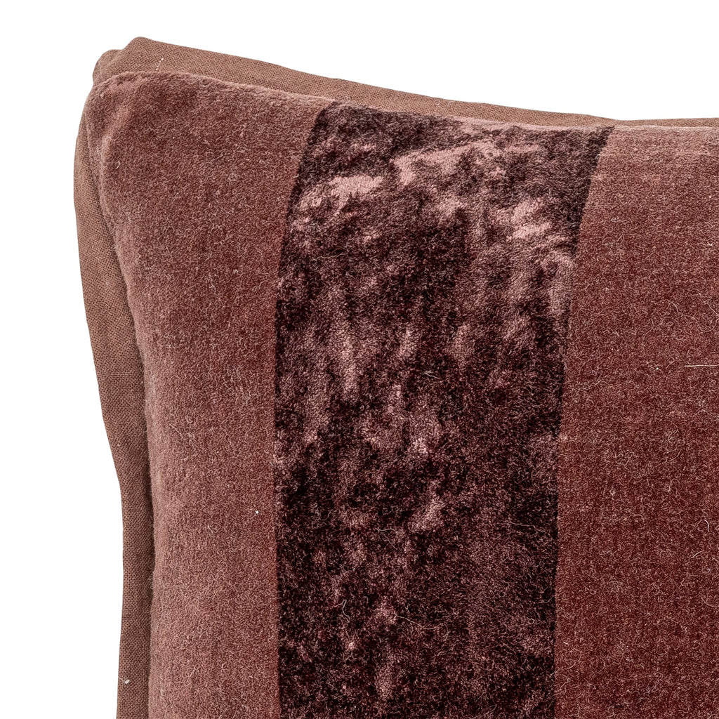 Kosar - Lot de 4 Coussins - Marron - Coton