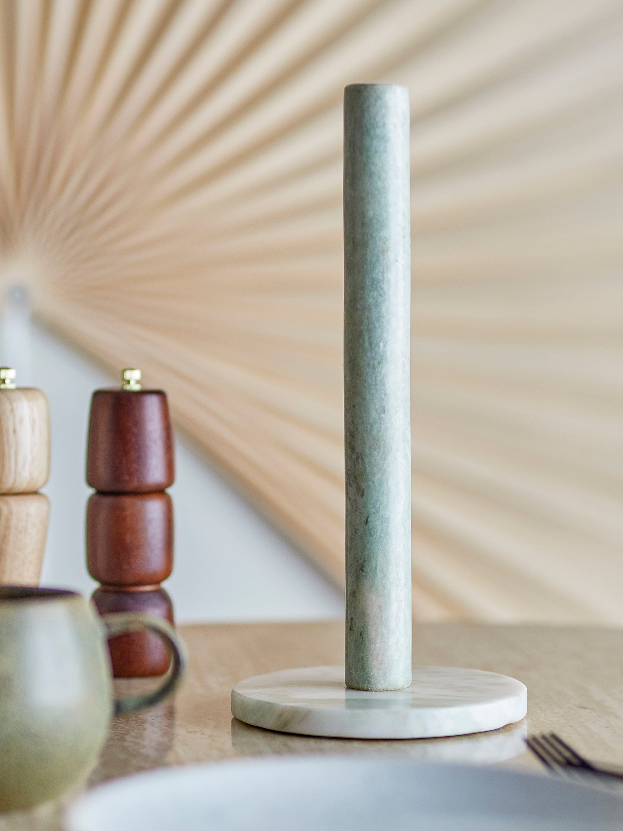 Emy - Soporte Papel de Cocina - Verde - Mármol