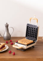 Stone Studio Individual - Sandwichera, Grill y Gofrera con Placas Intercambiables - Blanco Roto