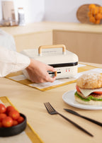 Stone Studio Pro - Grill Multifonction Avec Ouverture À 180º - Blanc Cassé