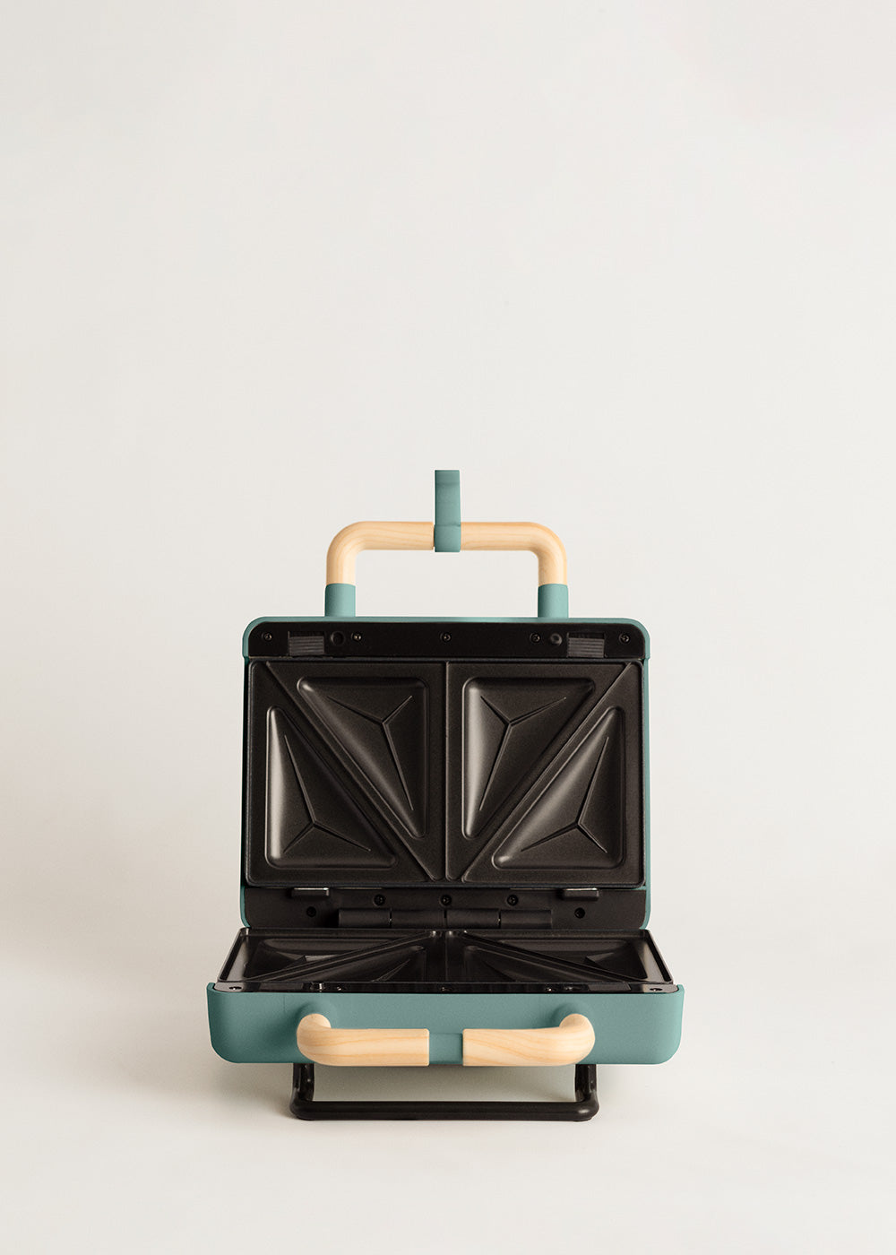 Stone Studio Double - Appareil À Croque-Monsieur, Grill & Gaufrier À Plaques Interchangeables - Vert Sauge