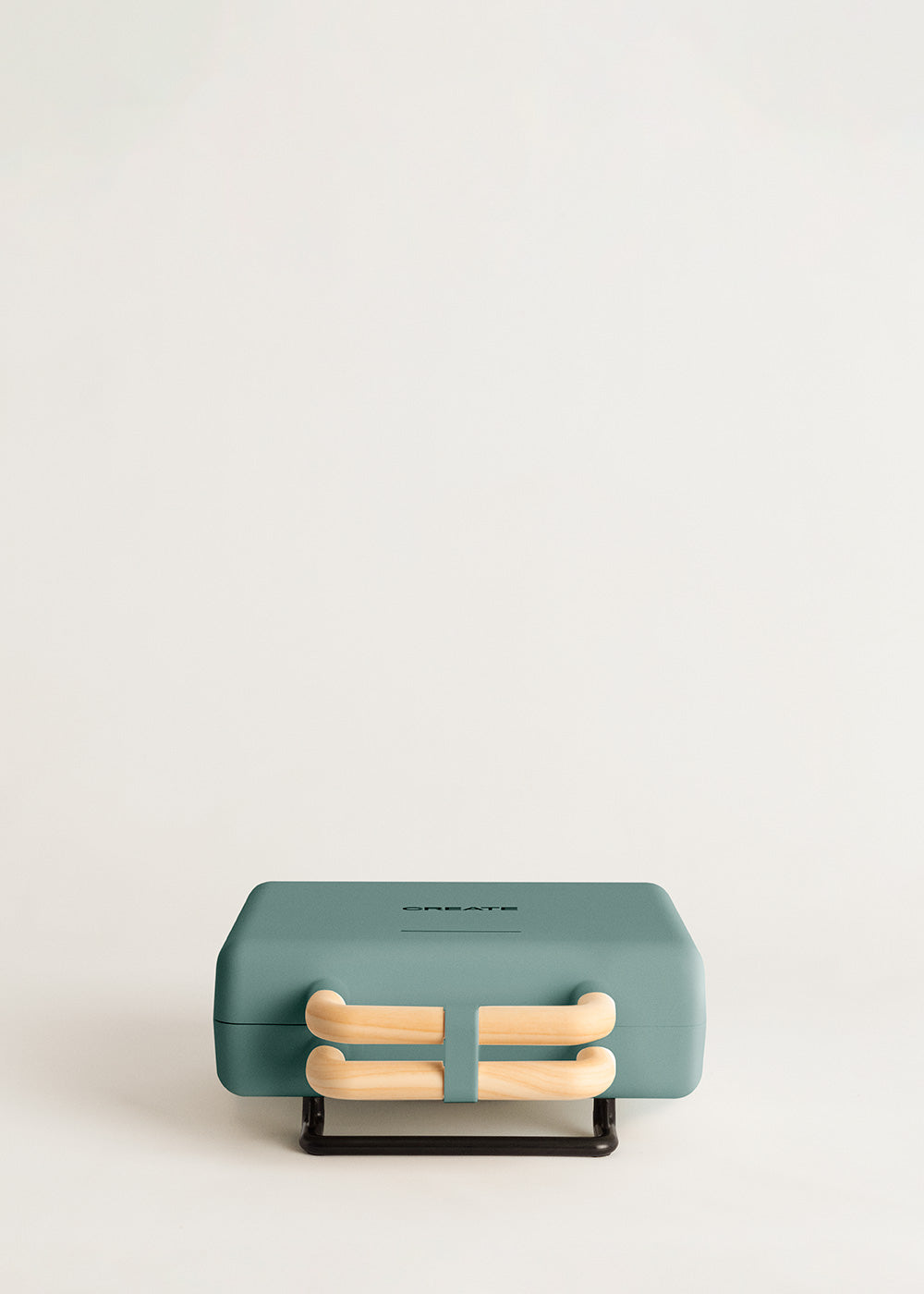 Stone Studio Double - Appareil À Croque-Monsieur, Grill & Gaufrier À Plaques Interchangeables - Vert Sauge