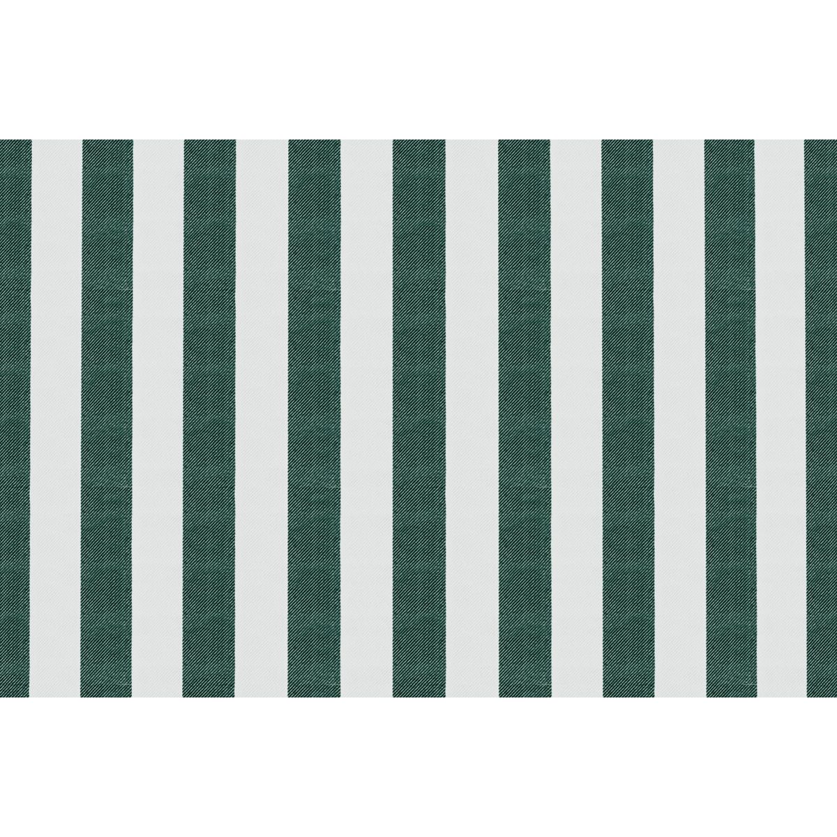 Sofá Modular de 3 Plazas - Tejido Exterior Rayas - Blanco y Verde Oscuro