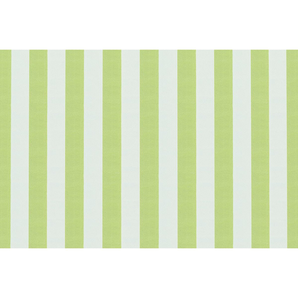 Sofá Modular de 3 Plazas - Tejido Exterior Rayas - Blanco y Verde Lima