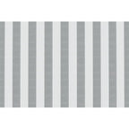 3-Seater Modular Sofa - Striped Exterior Fabric - White and Gray