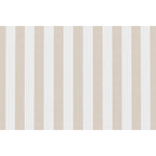 2-Seater Modular Sofa - Striped Exterior Fabric - White and Beige