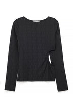 Structured Cut-Out Top - Black
