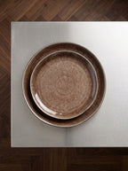 Pure - Set of 2 Plates - L - Stoneware - Brown