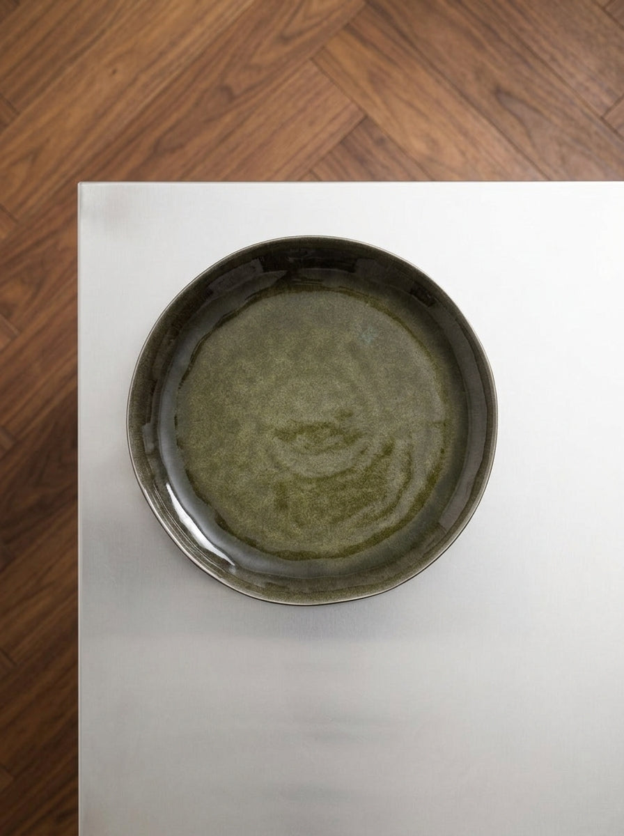 Pure - Set of 2 Plates - M - Stoneware - Green