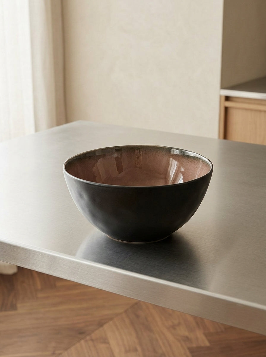 Pure - Deep Bowl - S - Stoneware - Brown