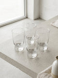 Feast - Set of 4 Glasses - Potassium Glass - Frosted Stripes