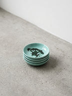 Feast - Set Of 4 Dishes - S - Stoneware - Azure Green Broccoli